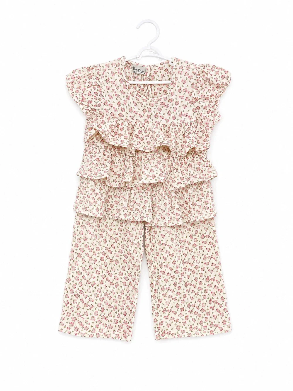 Pippa & Julie Girls Floral Matching Set Size 6 EUC Boutique Party Easter